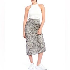 Free People Snake Print Midi Skirt Women’s Size 4
